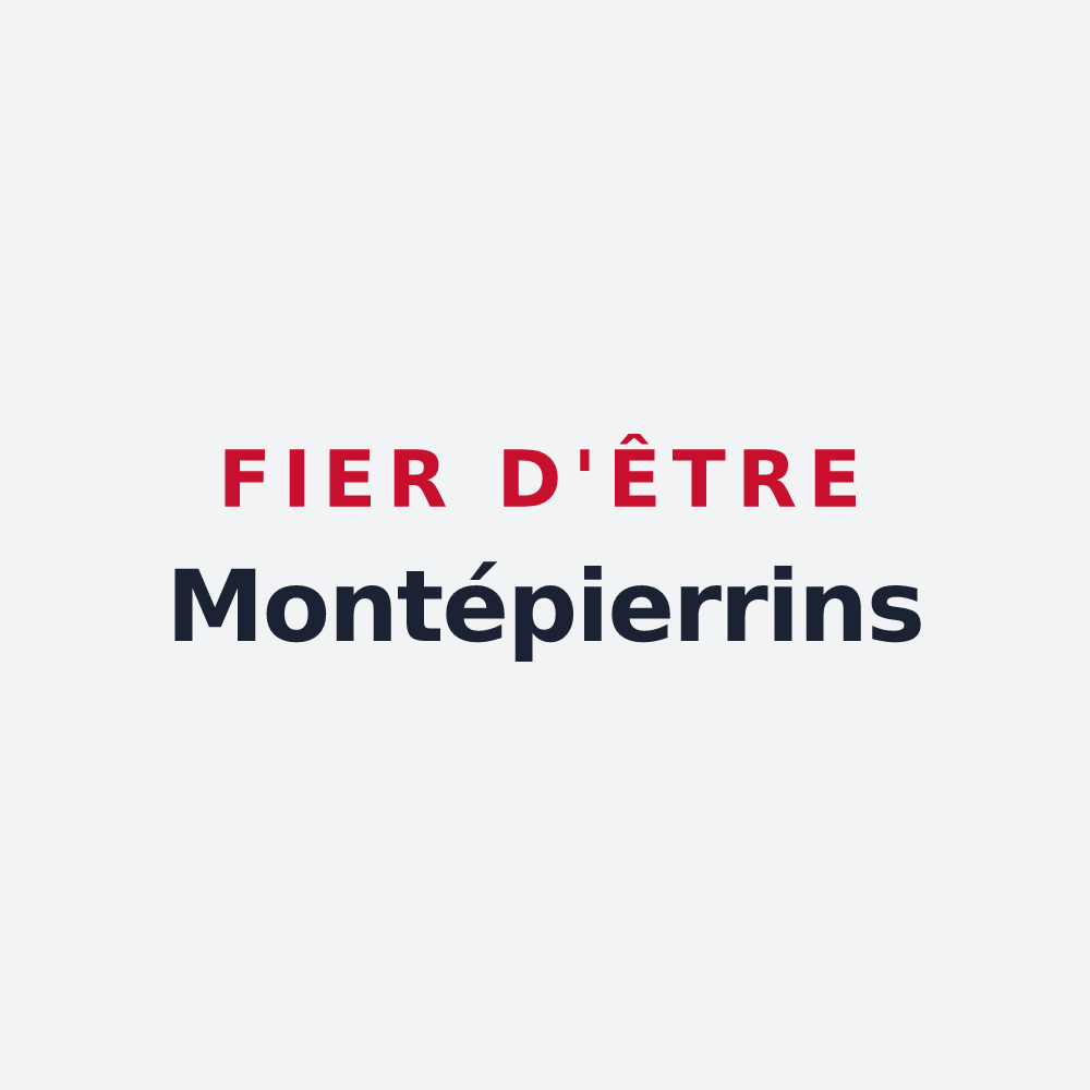 Poster « Fier d'être Montépierrins » — design pour Mont-Saint-Père