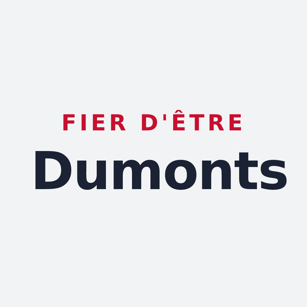 Poster « Fier d'être Dumonts » — design pour Mont-Saxonnex