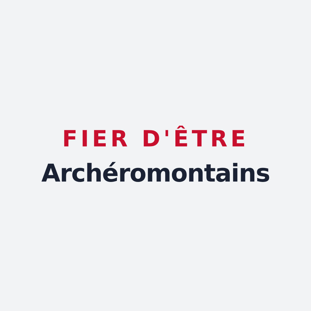 Poster « Fier d'être Archéromontains » — design pour Montacher-Villegardin