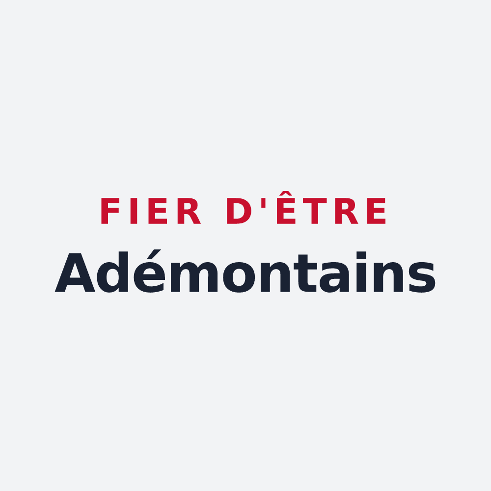 Poster « Fier d'être Adémontains » — design pour Montadet