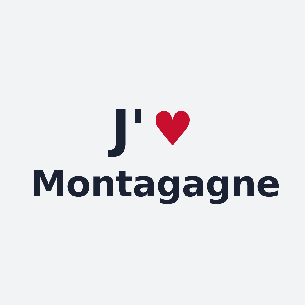Poster personnalisé Montagagne — design J'aime Montagagne
