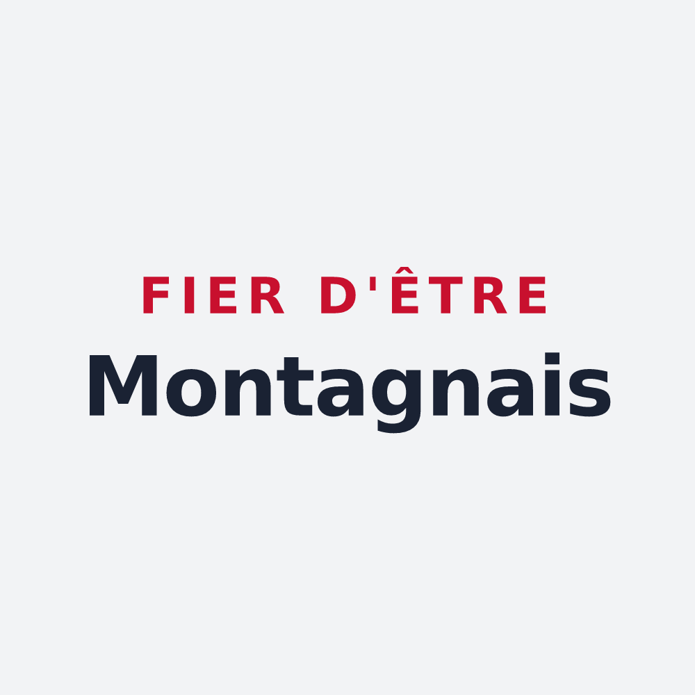 Poster « Fier d'être Montagnais » — design pour Montagne
