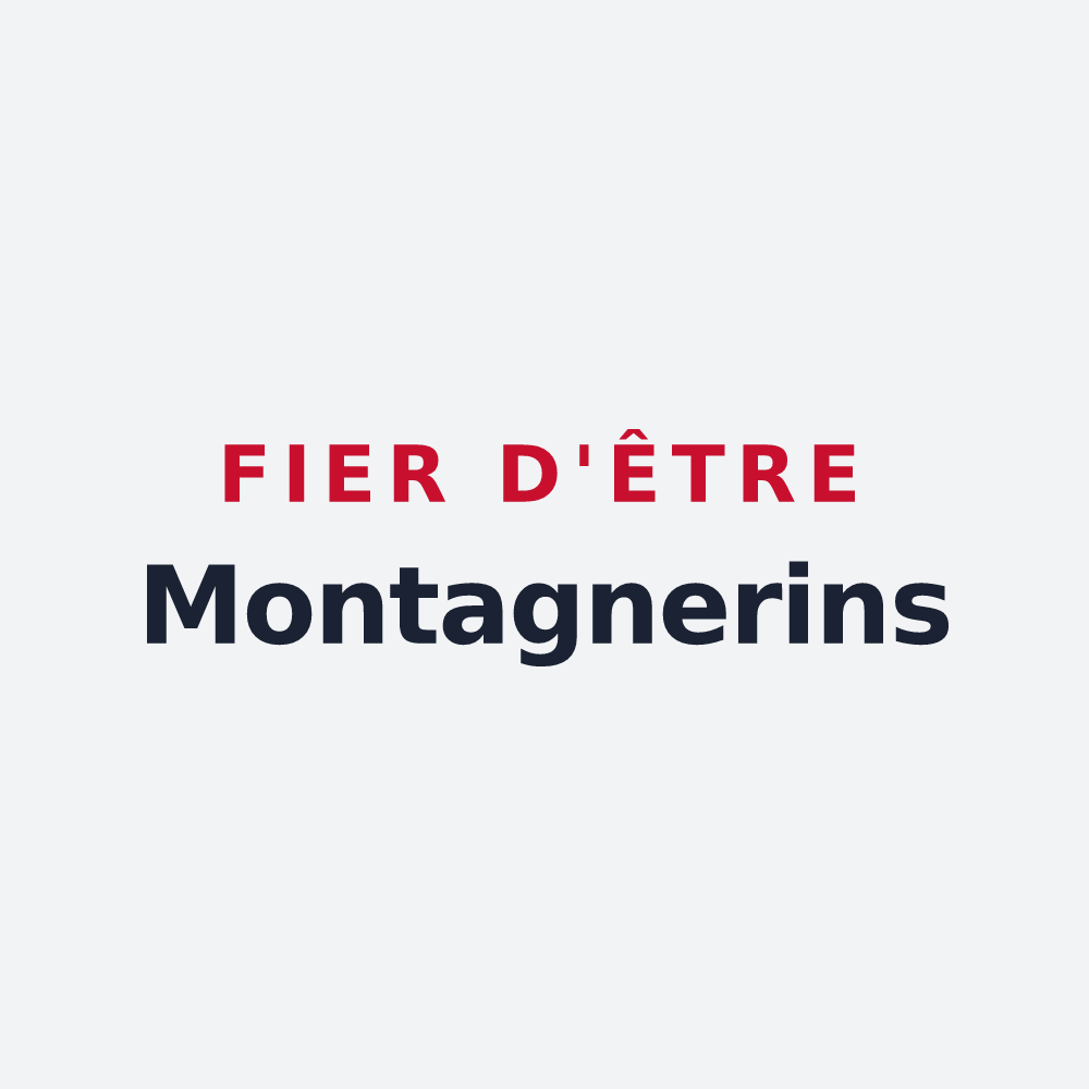 Poster « Fier d'être Montagnerins » — design pour Montagnieu