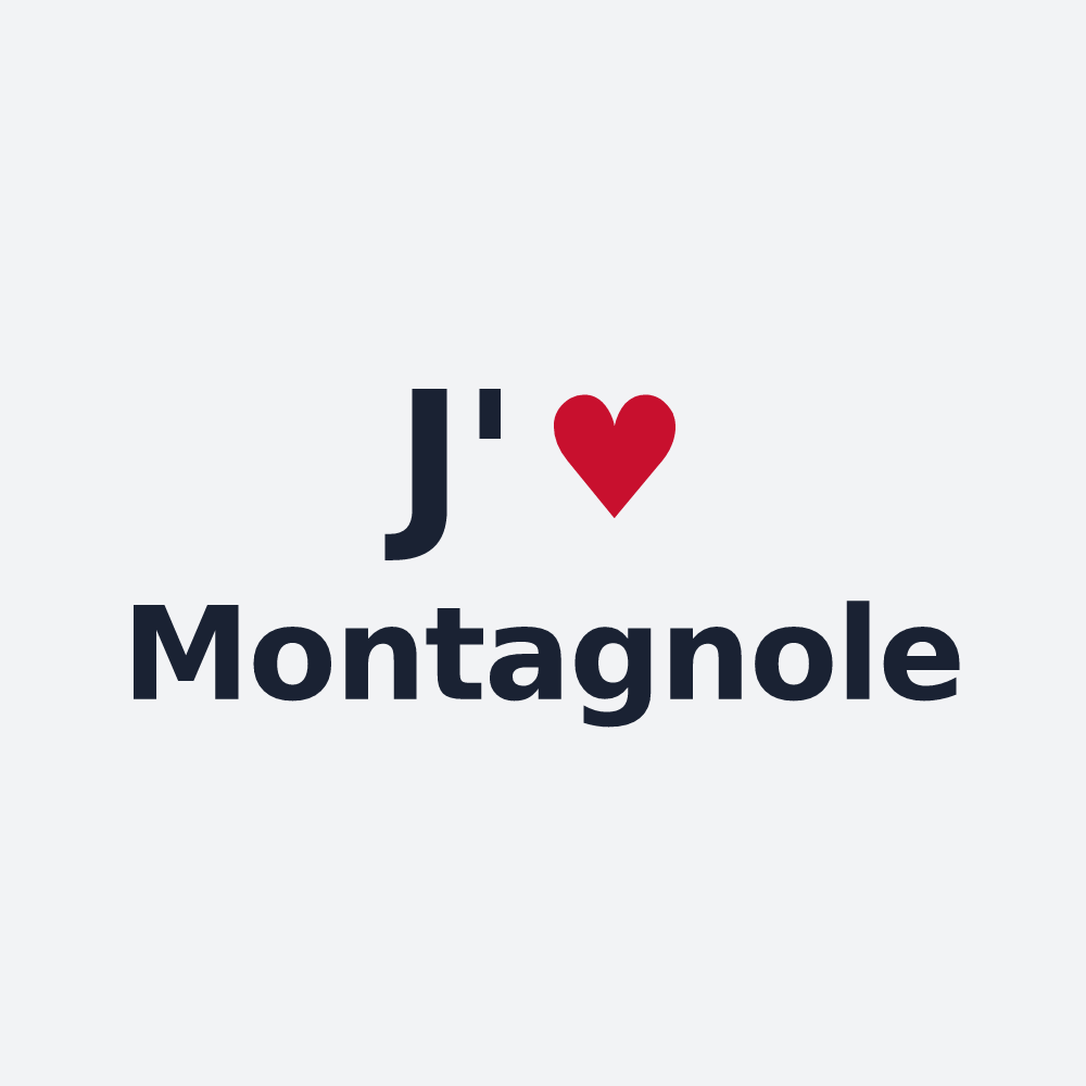 Poster personnalisé Montagnole — design J'aime Montagnole