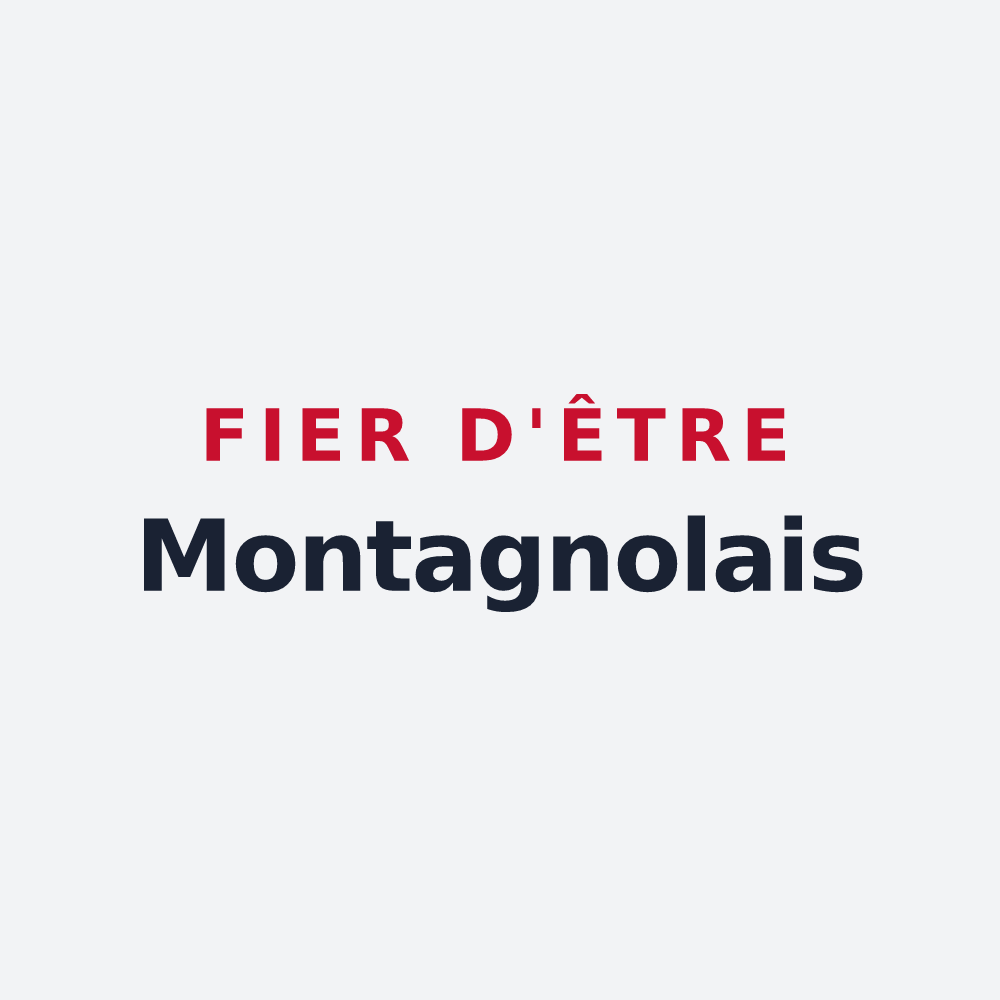 Poster « Fier d'être Montagnolais » — design pour Montagnole