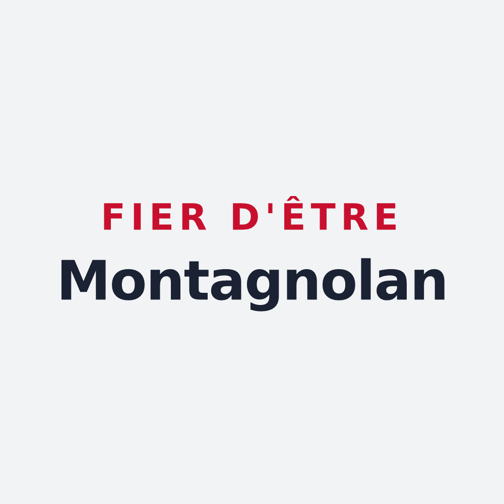 Poster « Fier d'être Montagnolan » — design pour Montagny-les-Lanches