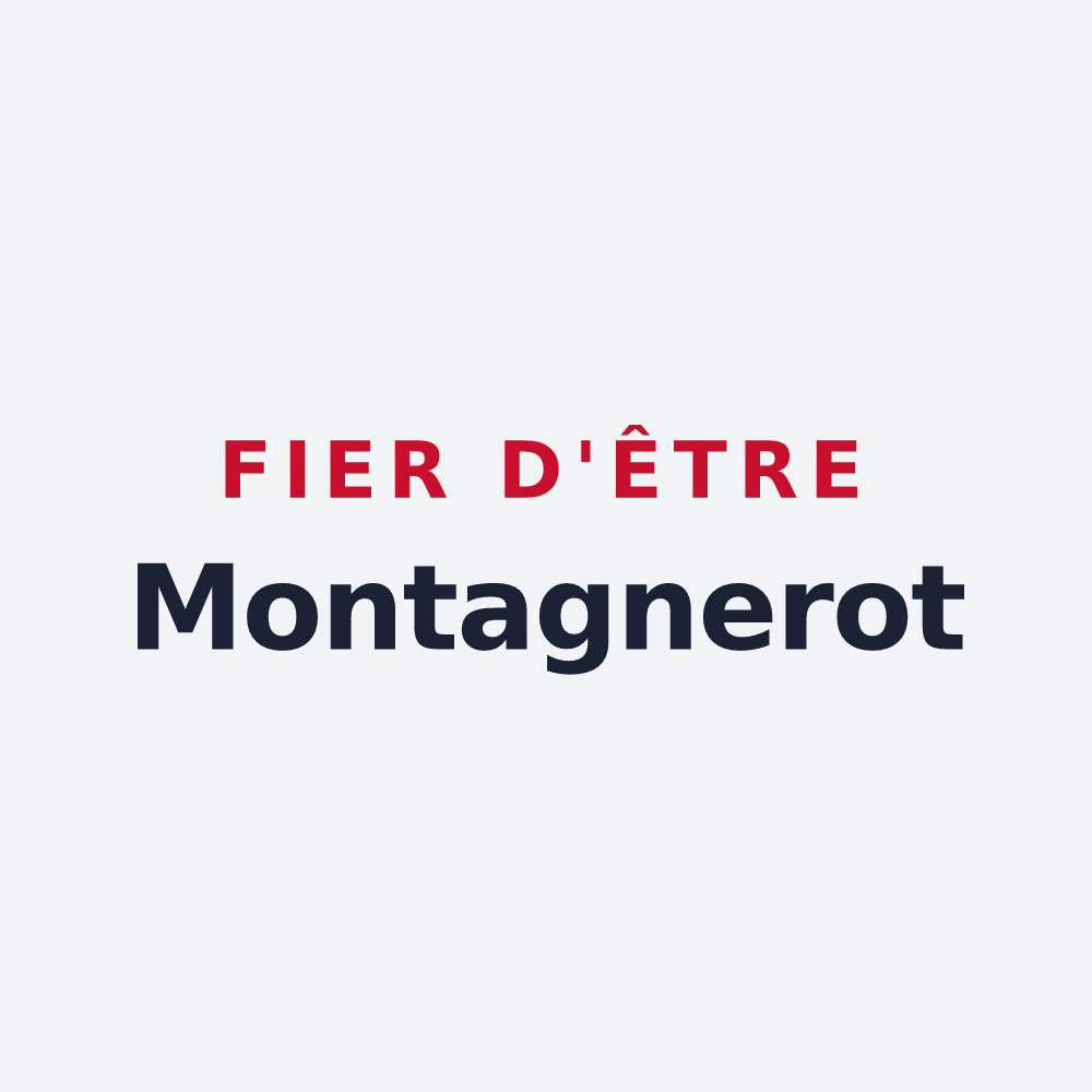 Poster « Fier d'être Montagnerot » — design pour Montagny