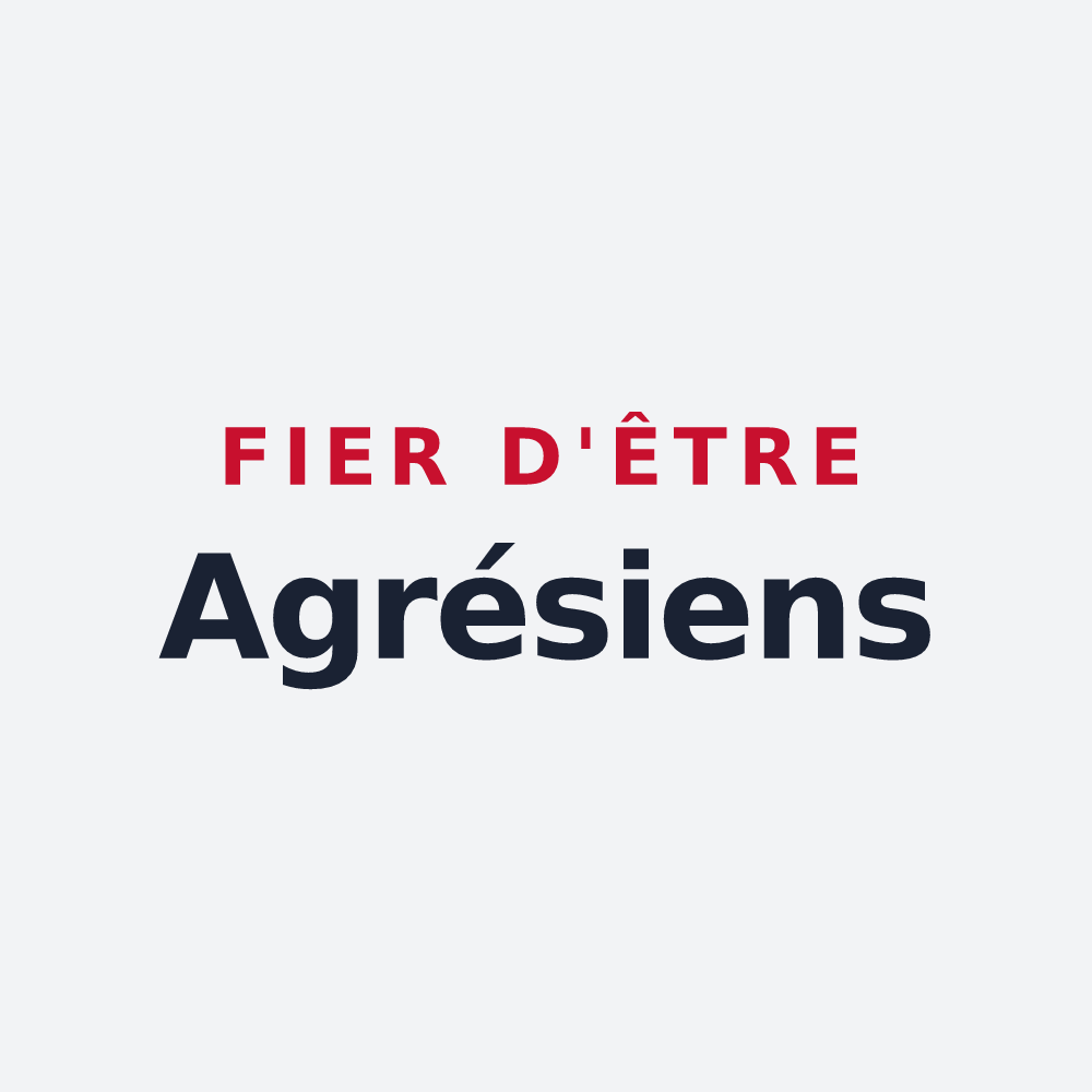 Poster « Fier d'être Agrésiens » — design pour Montagrier