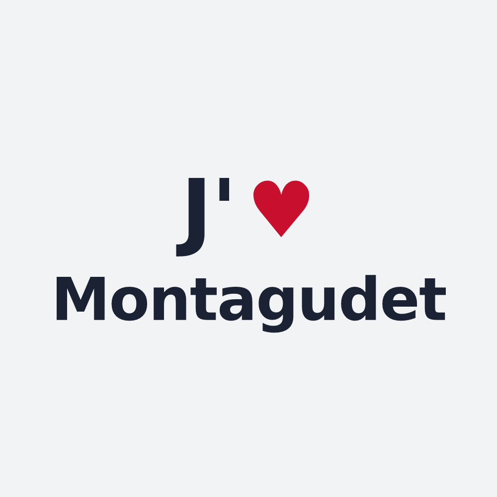 Poster personnalisé Montagudet — design J'aime Montagudet