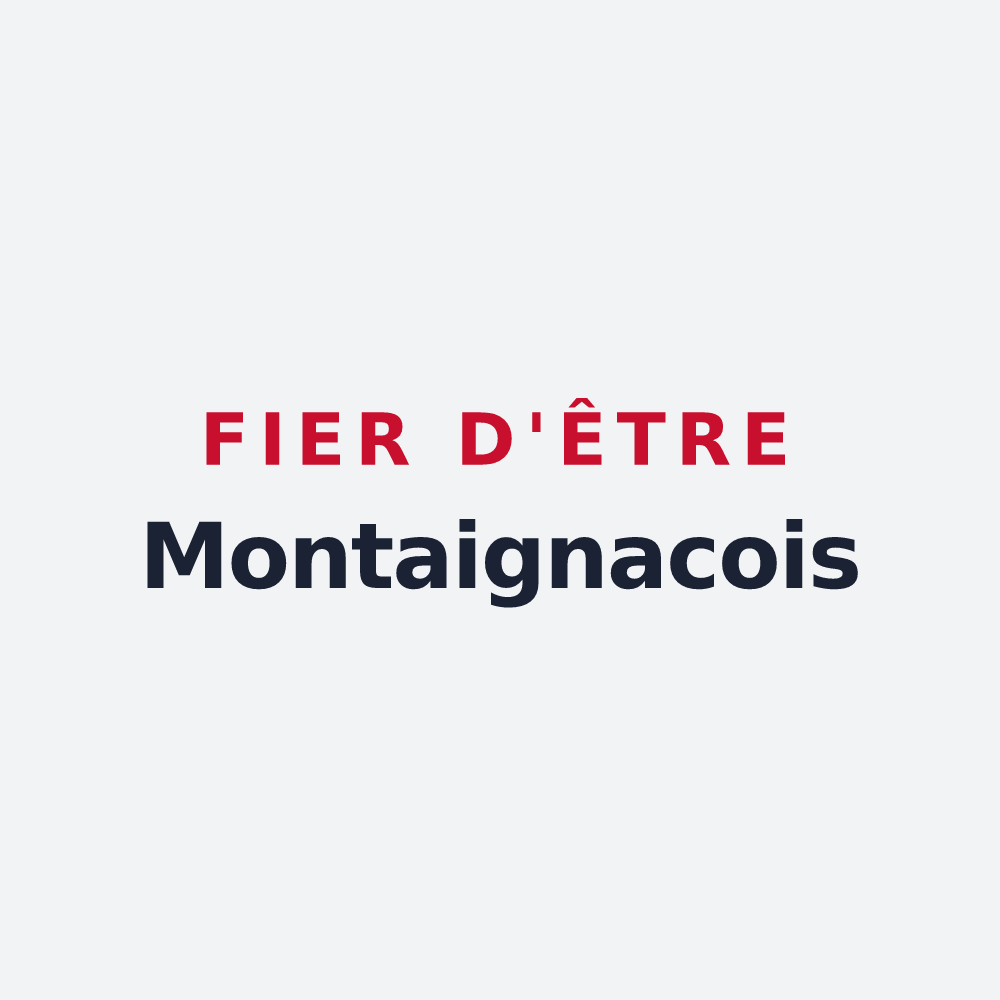 Poster « Fier d'être Montaignacois » — design pour Montaignac-sur-Doustre