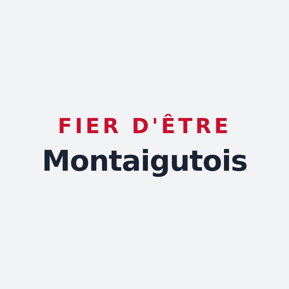 Poster « Fier d'être Montaigutois » — design pour Montaigut-sur-Save