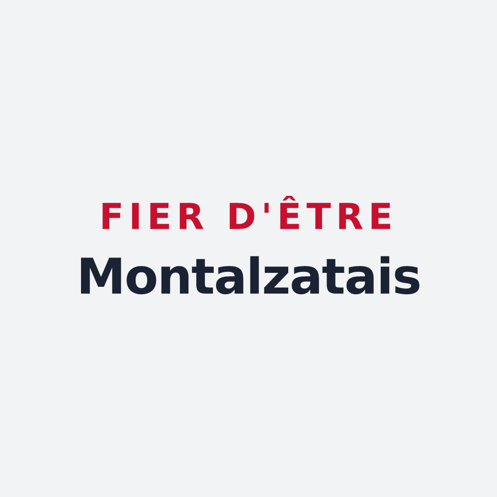 Poster « Fier d'être Montalzatais » — design pour Montalzat