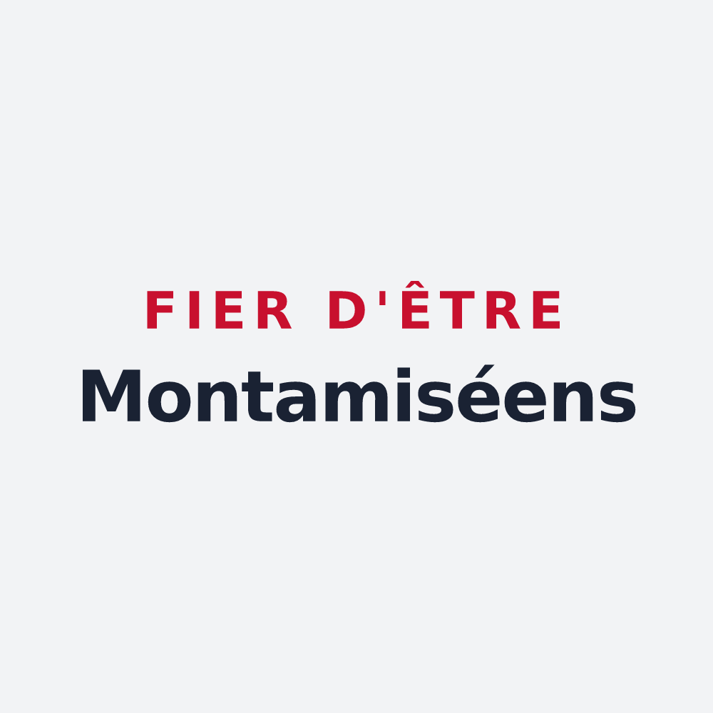 Poster « Fier d'être Montamiséens » — design pour Montamisé