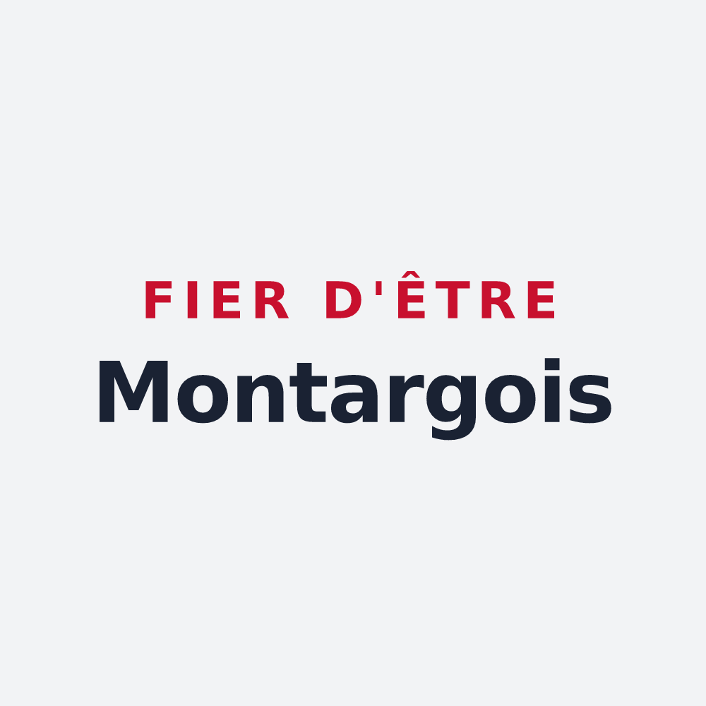 Poster « Fier d'être Montargois » — design pour Montargis