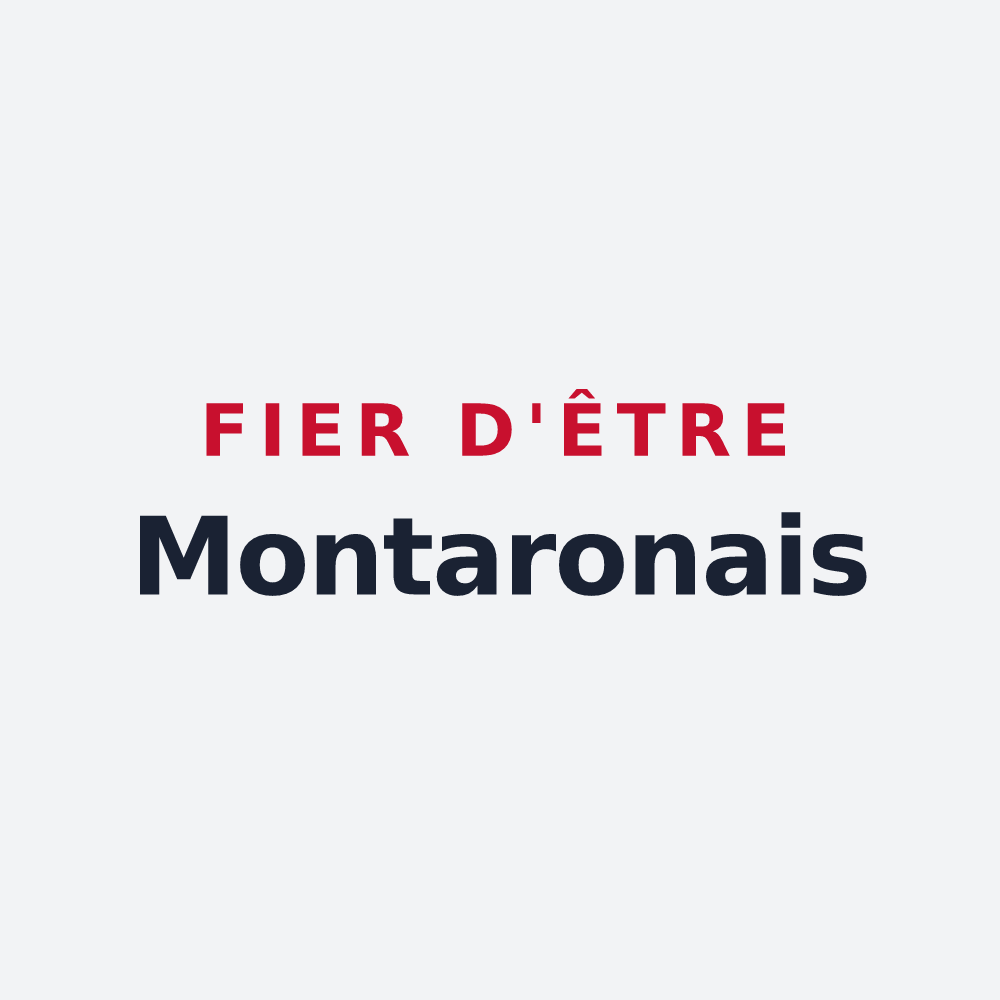 Poster « Fier d'être Montaronais » — design pour Montaron