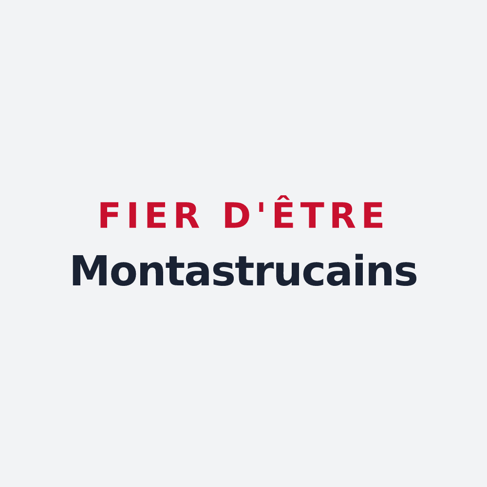 Poster « Fier d'être Montastrucains » — design pour Montastruc-de-Salies
