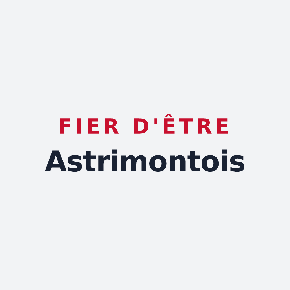 Poster « Fier d'être Astrimontois » — design pour Montastruc-Savès