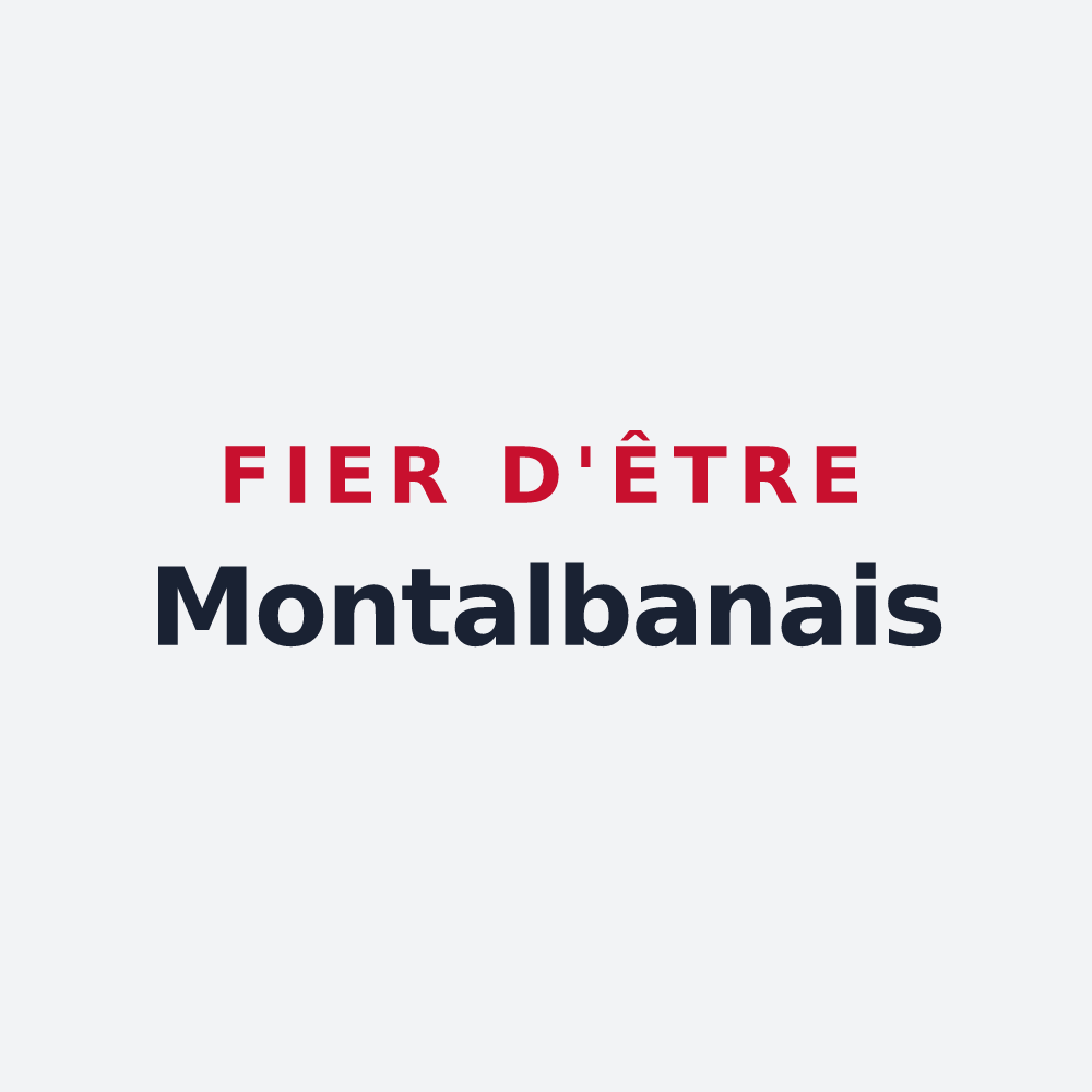 Poster « Fier d'être Montalbanais » — design pour Montauban-de-Picardie
