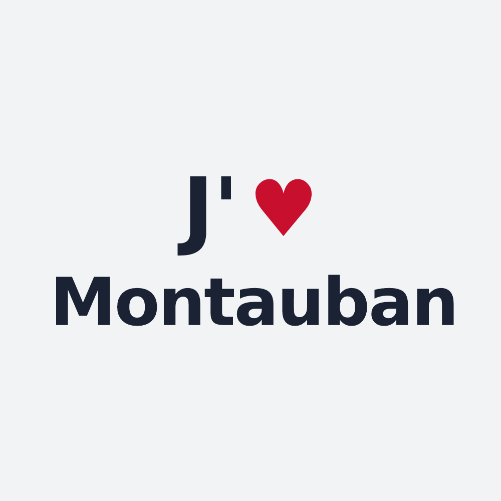 Poster personnalisé Montauban — design J'aime Montauban