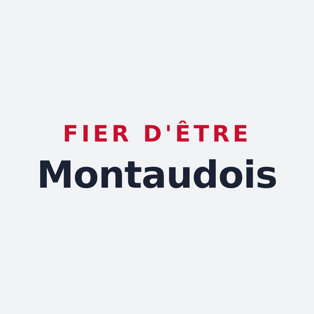 Poster « Fier d'être Montaudois » — design pour Montaud