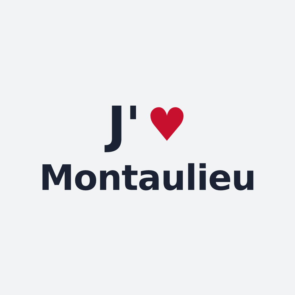 Poster personnalisé Montaulieu — design J'aime Montaulieu