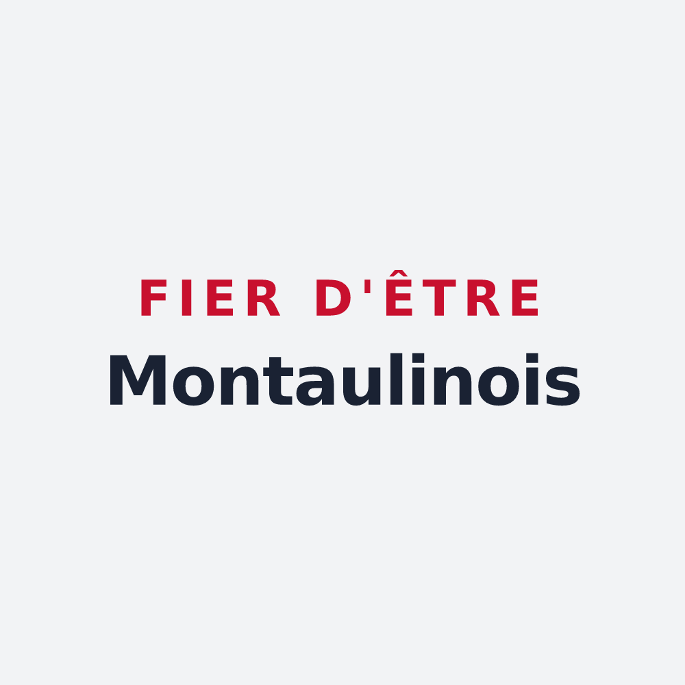Poster « Fier d'être Montaulinois » — design pour Montaulin