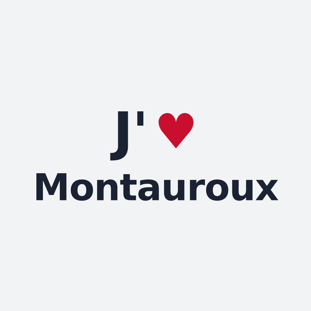 Poster personnalisé Montauroux — design J'aime Montauroux