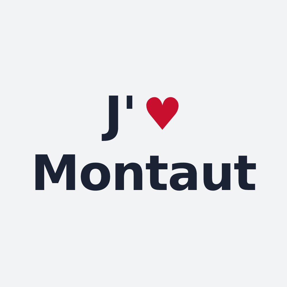 Poster personnalisé Montaut — design J'aime Montaut