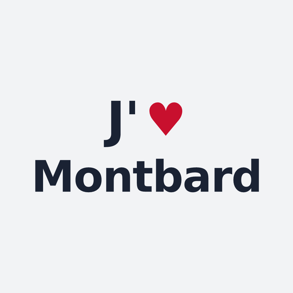 Poster personnalisé Montbard — design J'aime Montbard