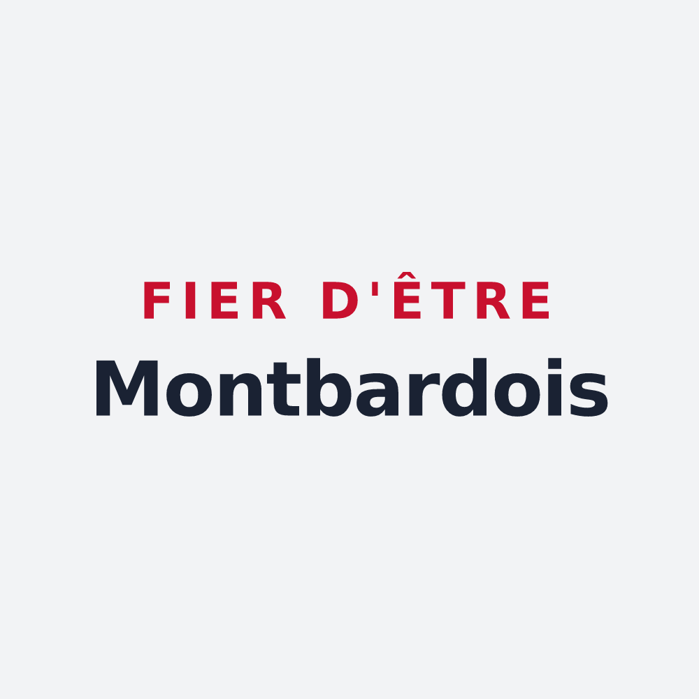 Poster « Fier d'être Montbardois » — design pour Montbard