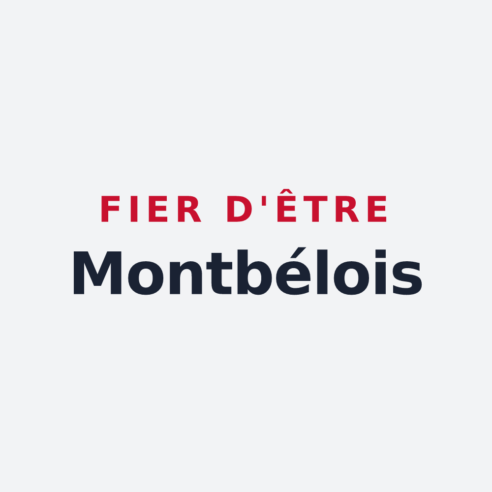 Poster « Fier d'être Montbélois » — design pour Montbel
