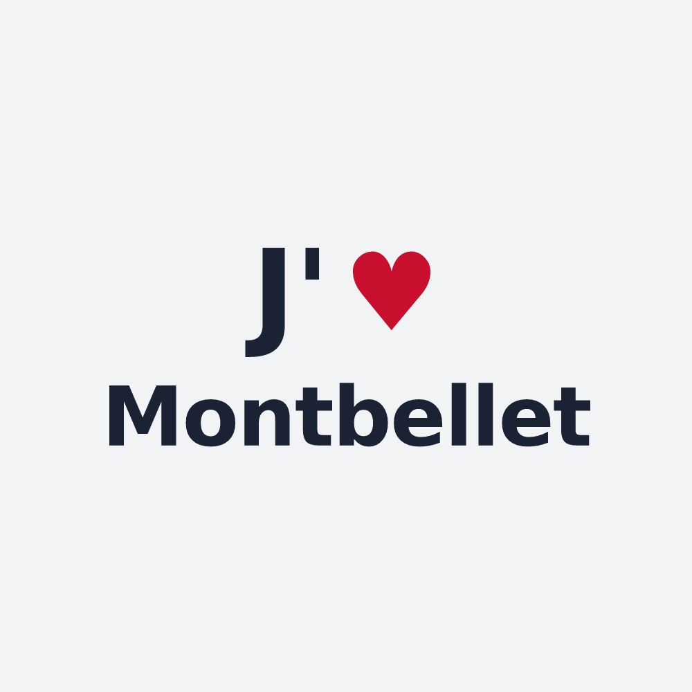 Poster personnalisé Montbellet — design J'aime Montbellet