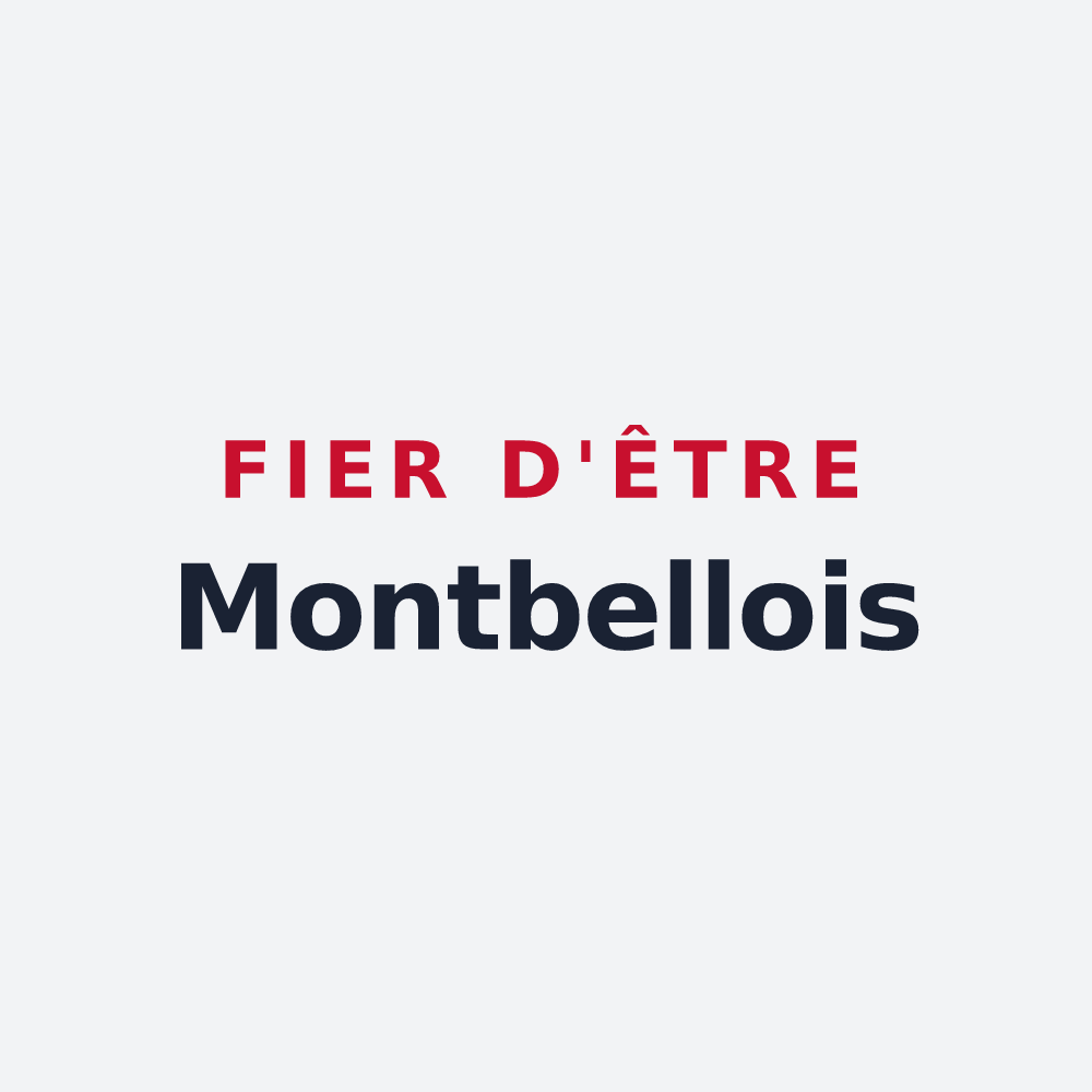Poster « Fier d'être Montbellois » — design pour Montbellet