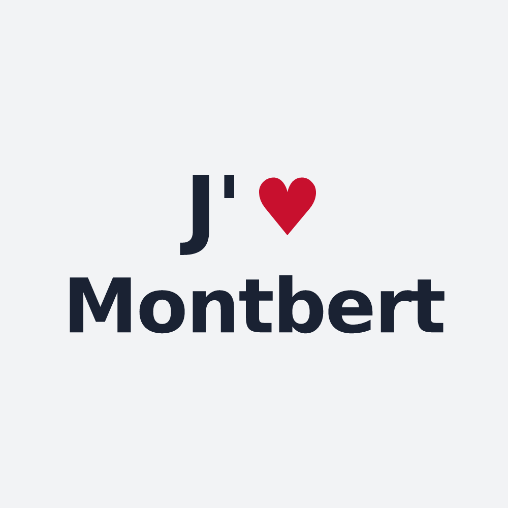 Poster personnalisé Montbert — design J'aime Montbert