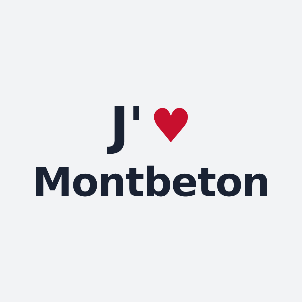 Poster personnalisé Montbeton — design J'aime Montbeton