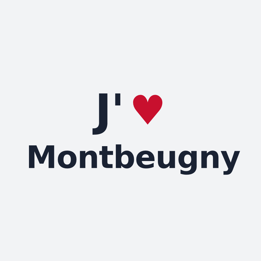 Poster personnalisé Montbeugny — design J'aime Montbeugny