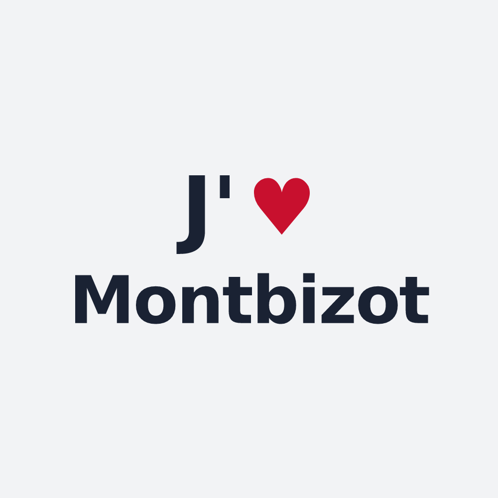 Poster personnalisé Montbizot — design J'aime Montbizot