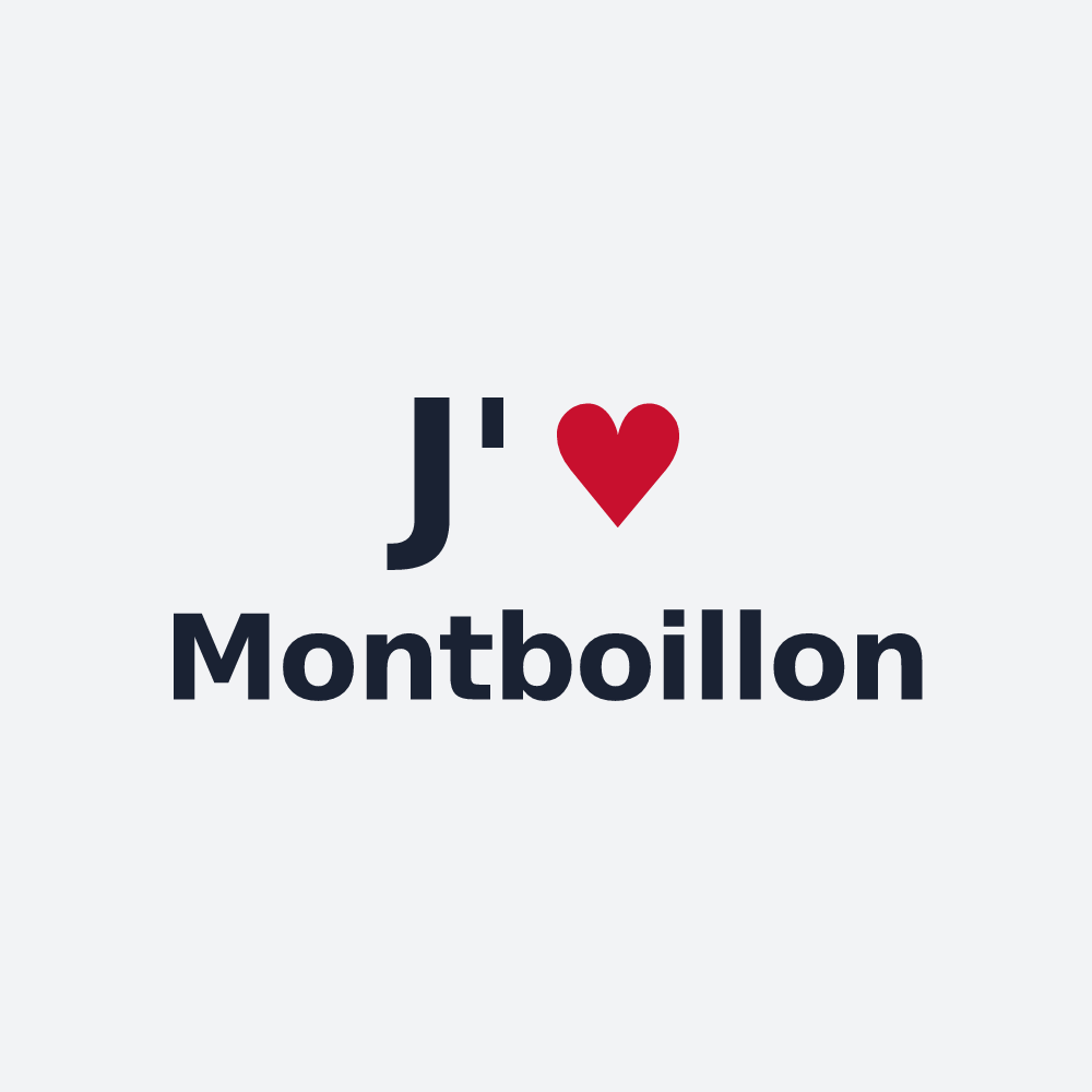 Poster personnalisé Montboillon — design J'aime Montboillon