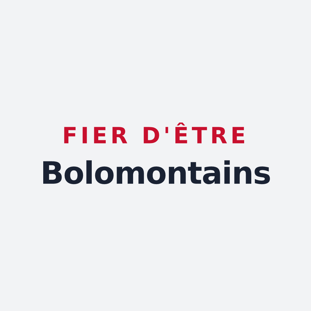 Poster « Fier d'être Bolomontains » — design pour Montbolo
