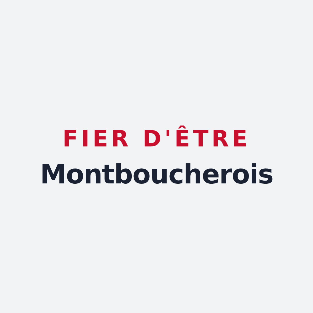 Poster « Fier d'être Montboucherois » — design pour Montboucher-sur-Jabron