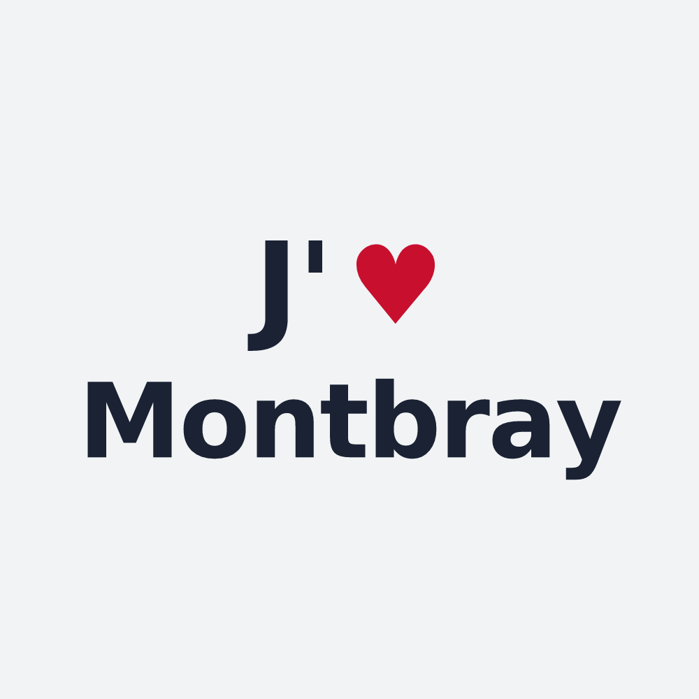 Poster personnalisé Montbray — design J'aime Montbray