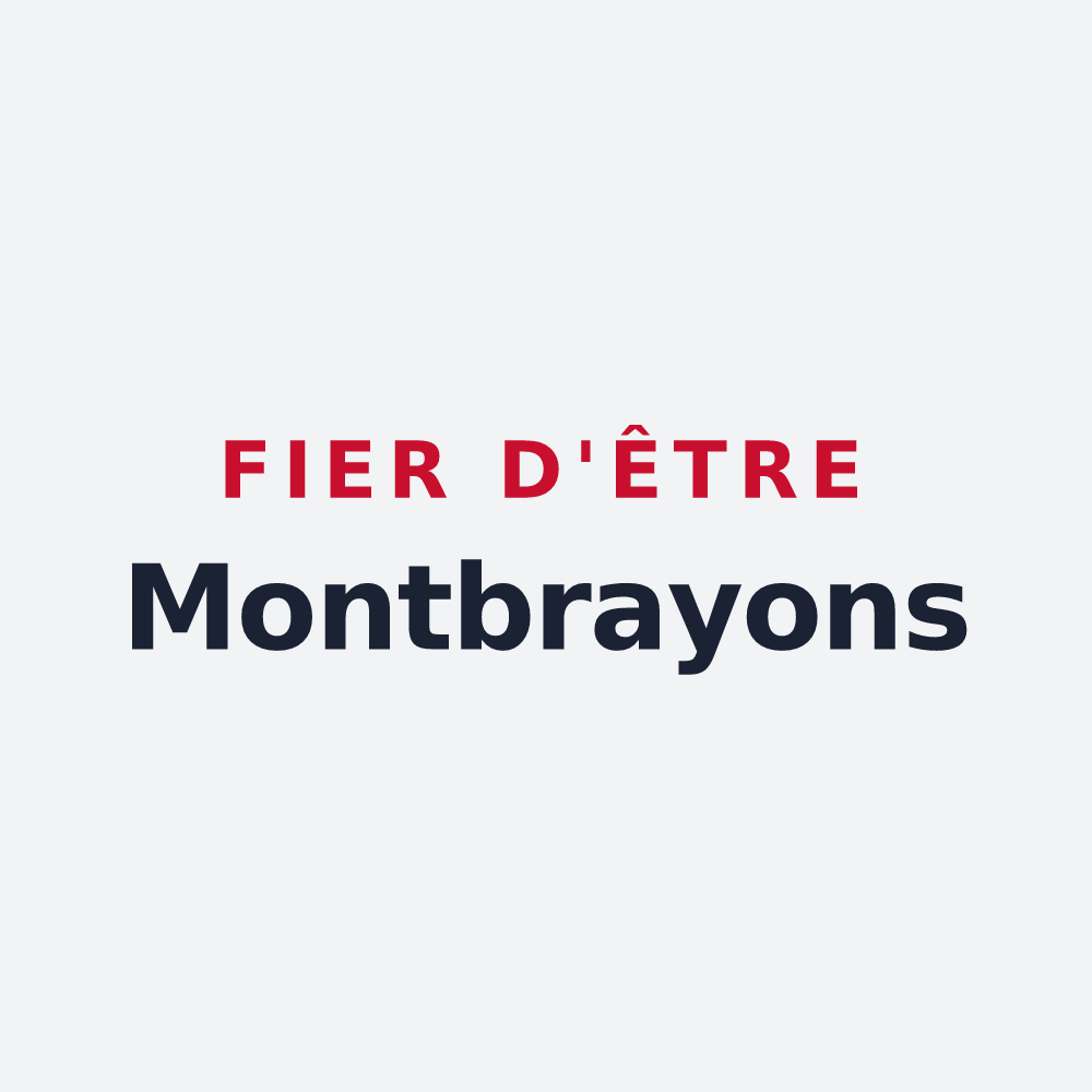 Poster « Fier d'être Montbrayons » — design pour Montbray