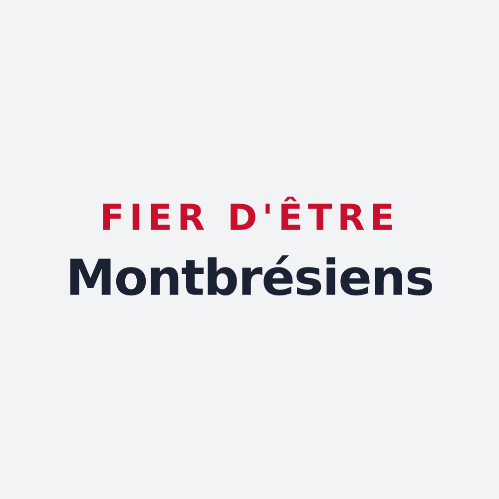 Poster « Fier d'être Montbrésiens » — design pour Montbré
