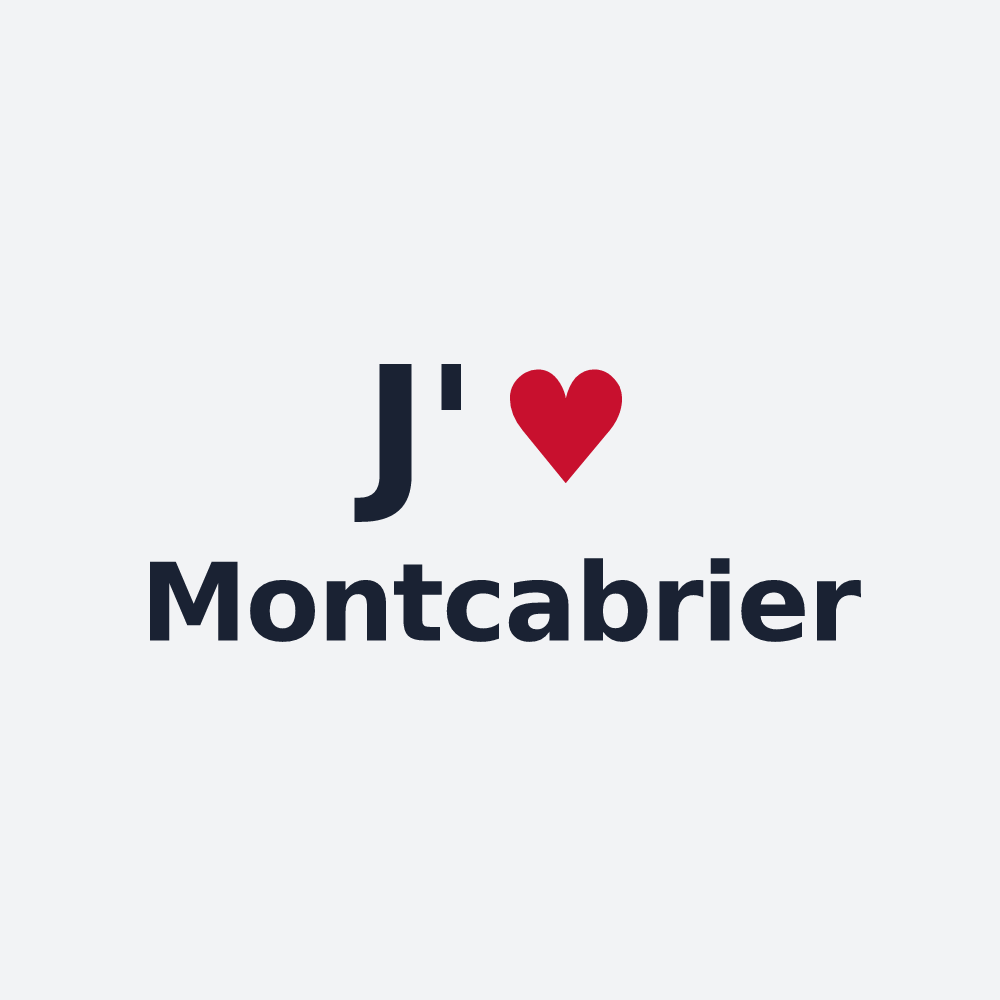 Poster personnalisé Montcabrier — design J'aime Montcabrier