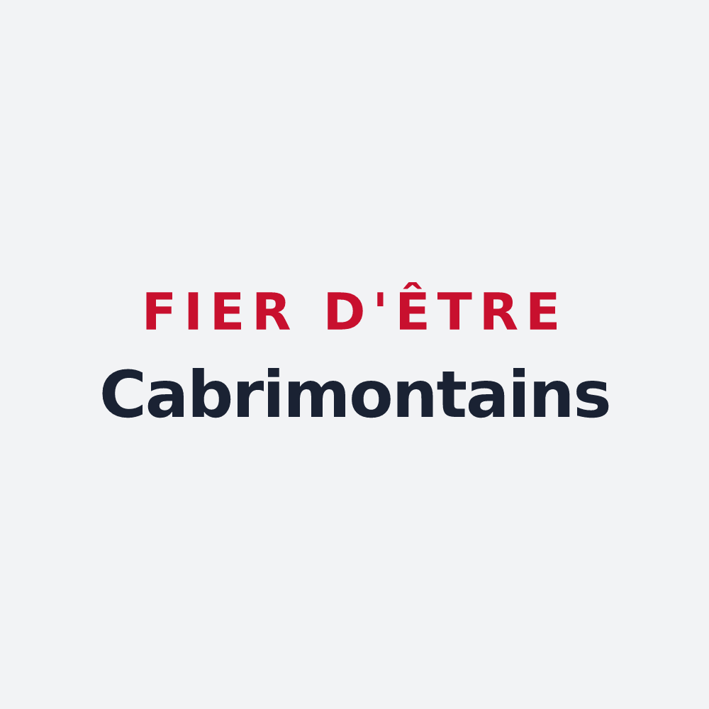 Poster « Fier d'être Cabrimontains » — design pour Montcabrier