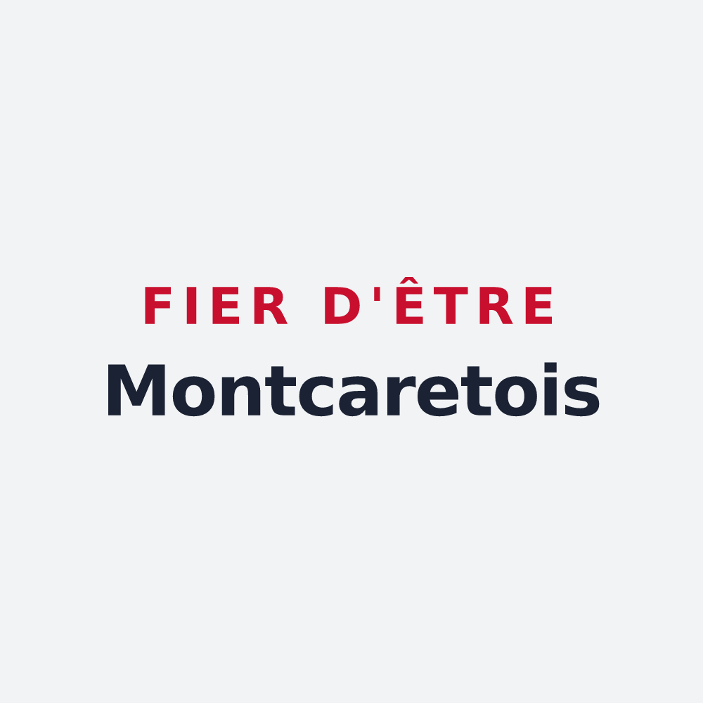 Poster « Fier d'être Montcaretois » — design pour Montcaret