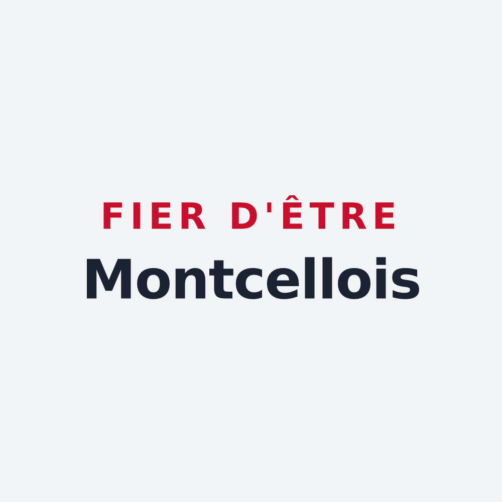 Poster « Fier d'être Montcellois » — design pour Montcel