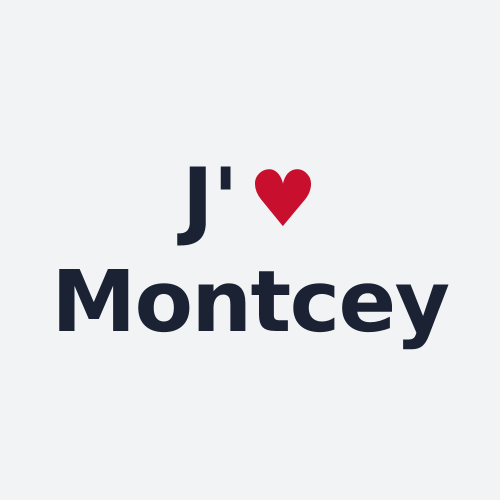 Poster personnalisé Montcey — design J'aime Montcey