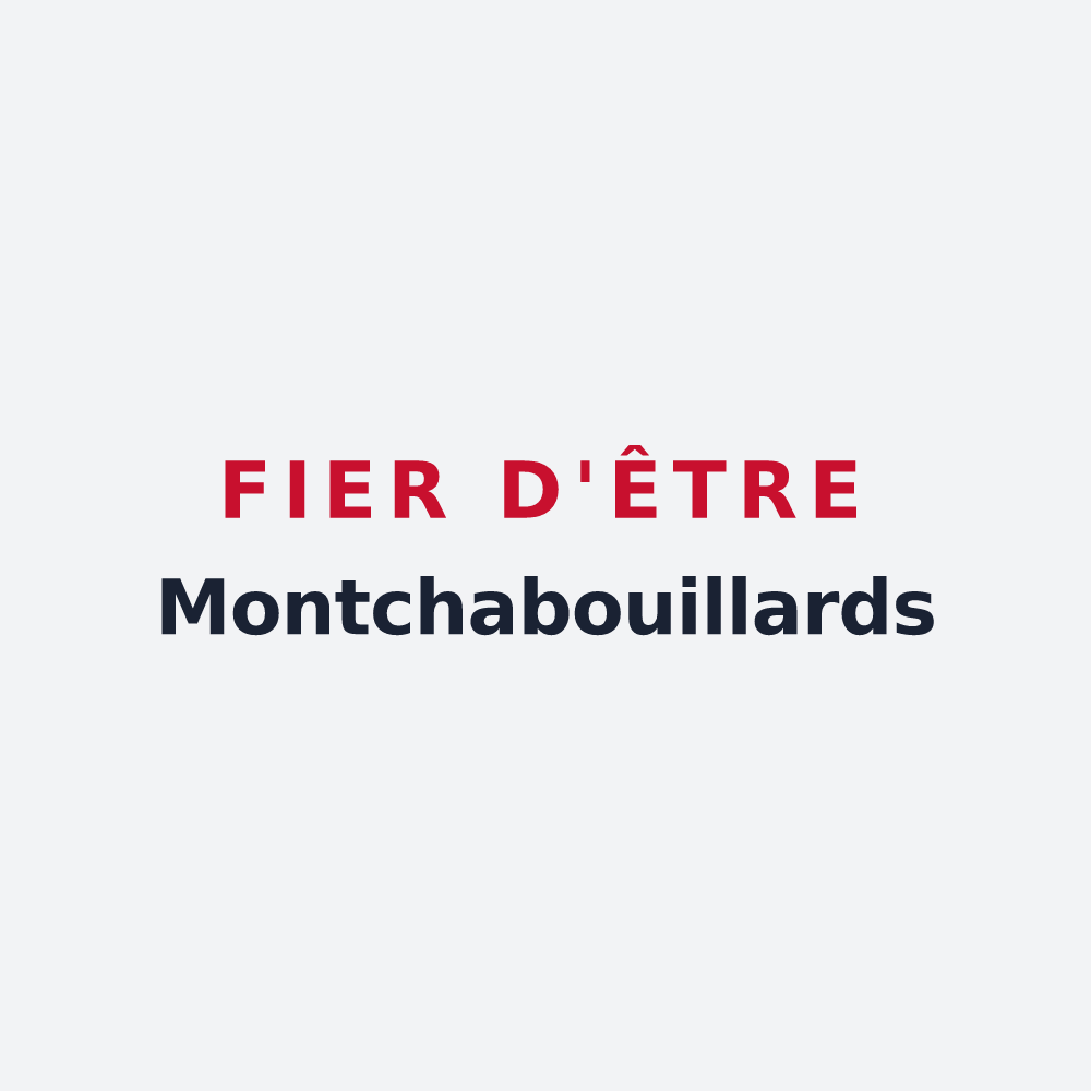 Poster « Fier d'être Montchabouillards » — design pour Montchaboud