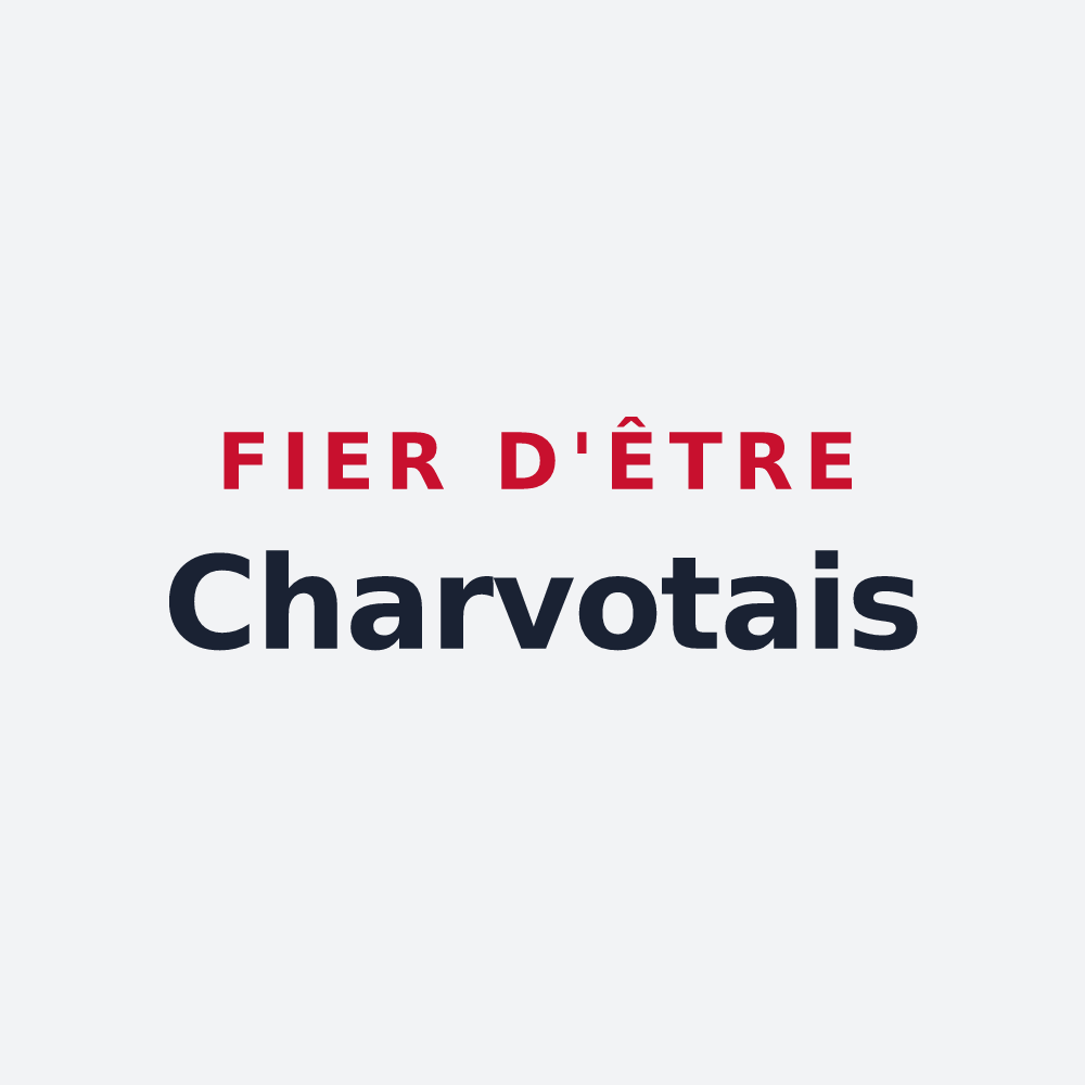 Poster « Fier d'être Charvotais » — design pour Montcharvot